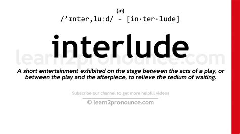 Interlude Meaning in Music: A Multidimensional Exploration